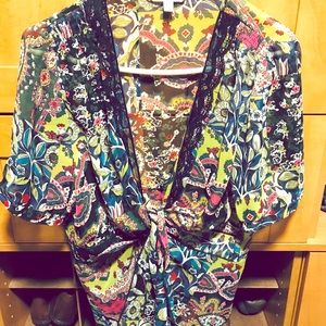 CAbi wrap shirt, size L